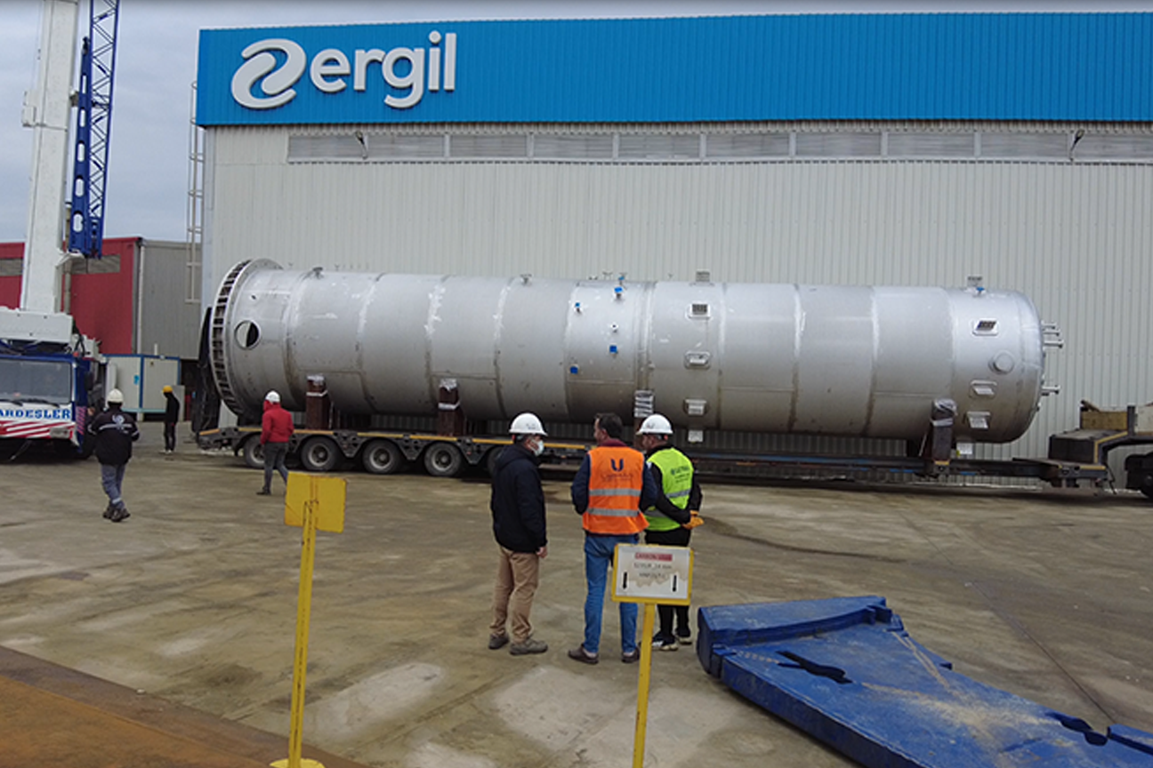 ERGIL Successfully Completes Distilled Nitrile & Crude Nitrile Vessel Project 30
