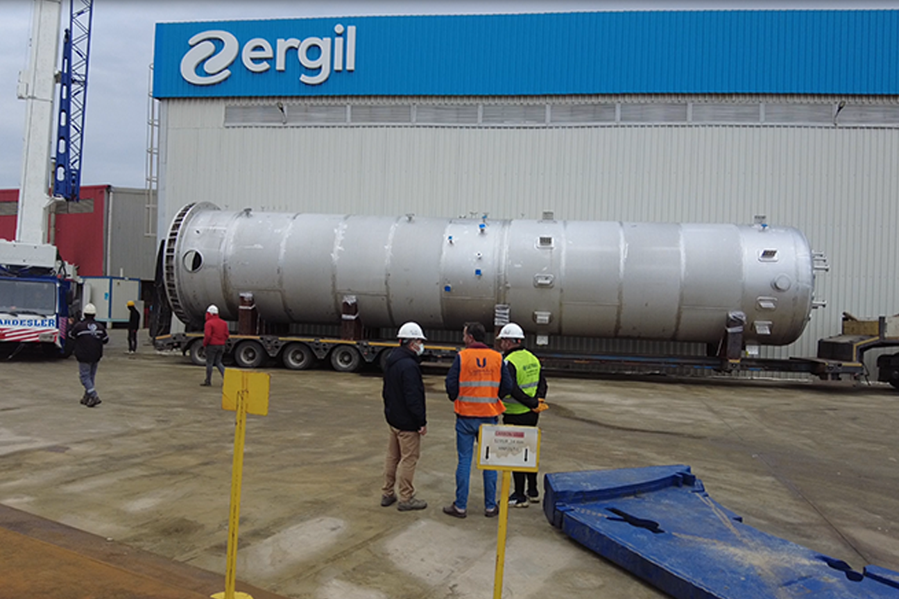 ERGIL Successfully Completes Distilled Nitrile & Crude Nitrile Vessel Project 18