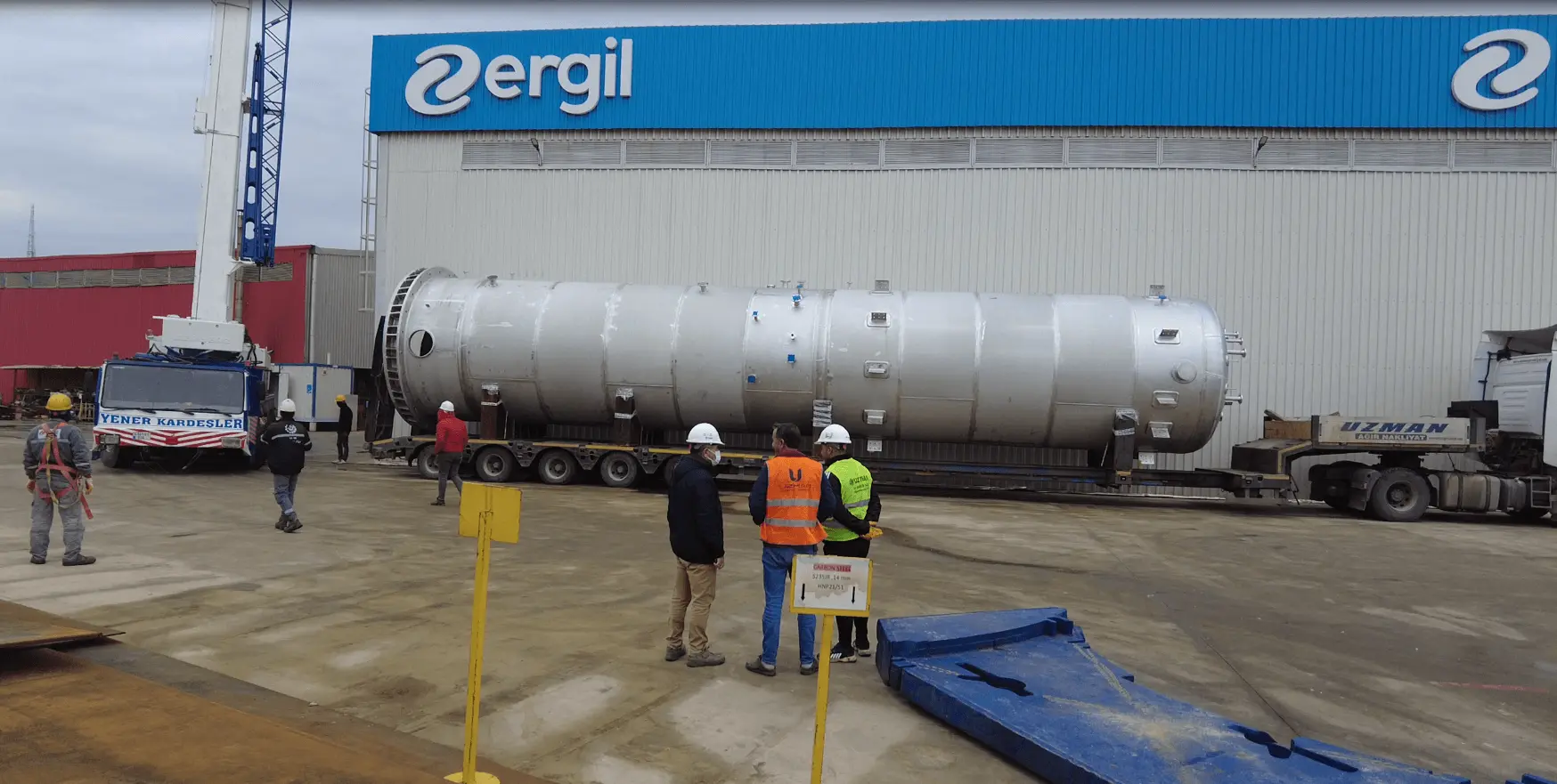 ERGIL Successfully Completes Distilled Nitrile & Crude Nitrile Vessel Project 35
