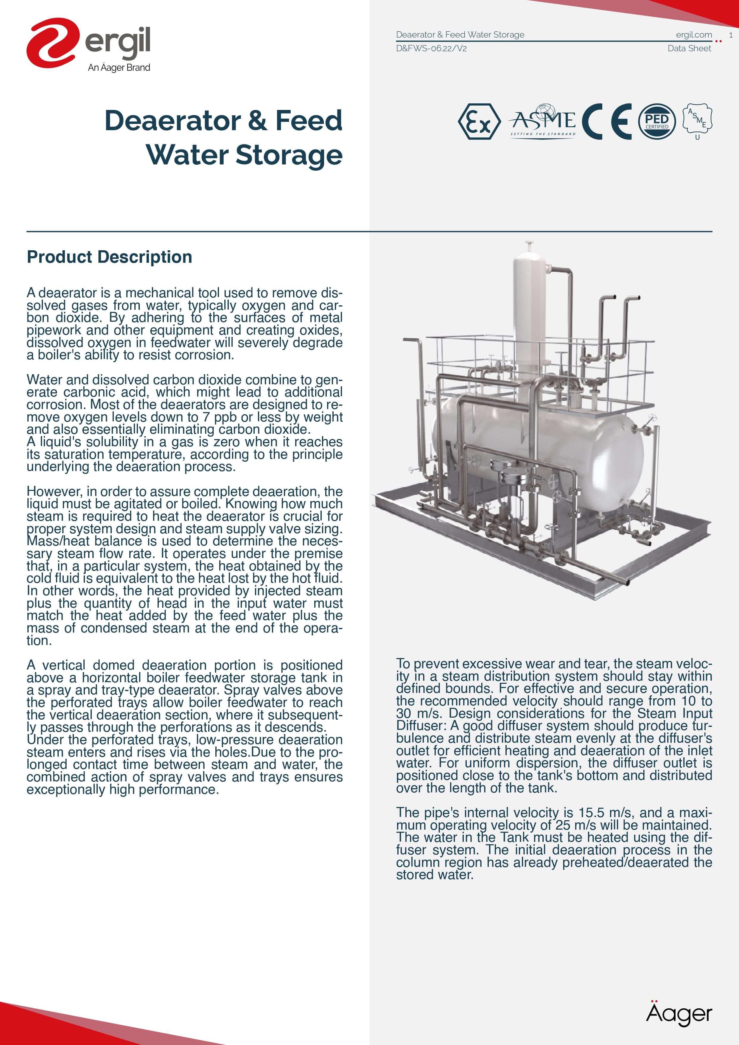 Deaerator Vessels & Feed Water Storage Tanks 30 Deaerator Vessels & Feed Water Storage Tanks 6
