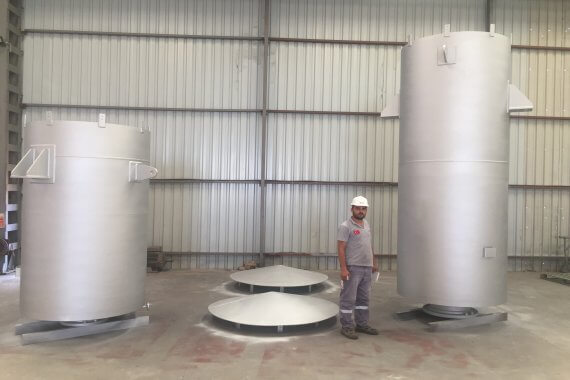 ERGIL provides a large number of blow off (vent silencers) to Téchnicas Reunidas for the GAS Train 5 Project of Kuwait at Mina Al Ahmadi Refinery -MAA 33