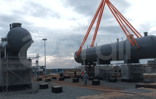 Test Separators, a Production Separator, and a SlugCatcher has successfully reached the installation site 33