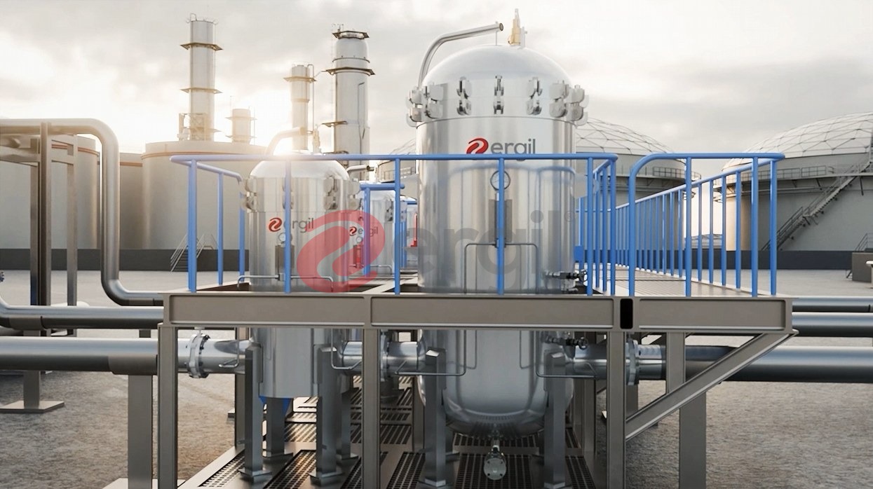 ERGIL modular skid-mounted process package for SAF plant
